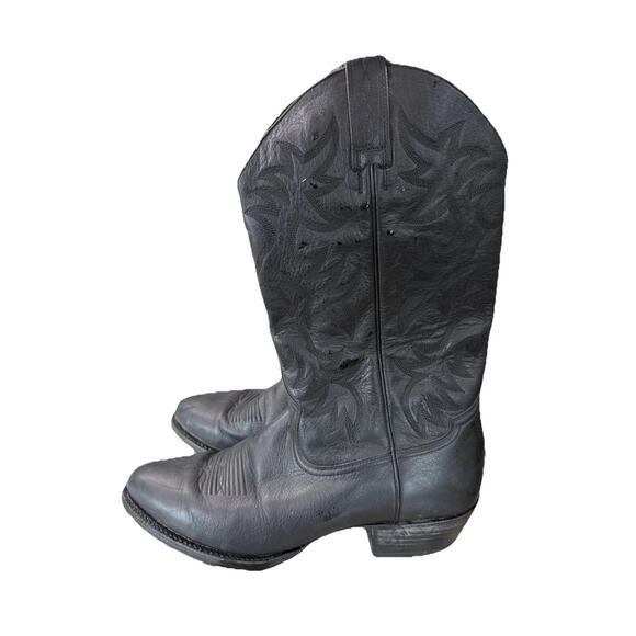 Ariat Heritage Men Western R-Toe Black Leather Cowboy Boots Size 12D Style 34770 main image 7